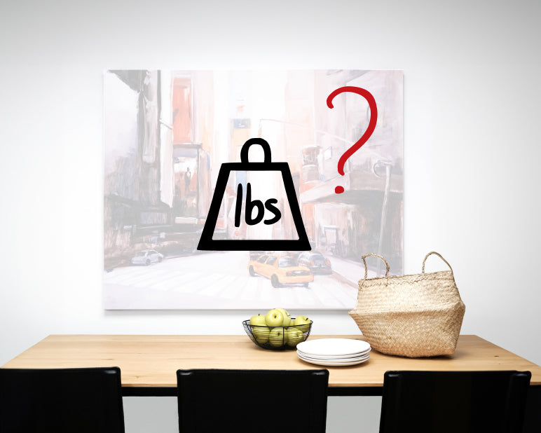 How much does my artwork weigh?